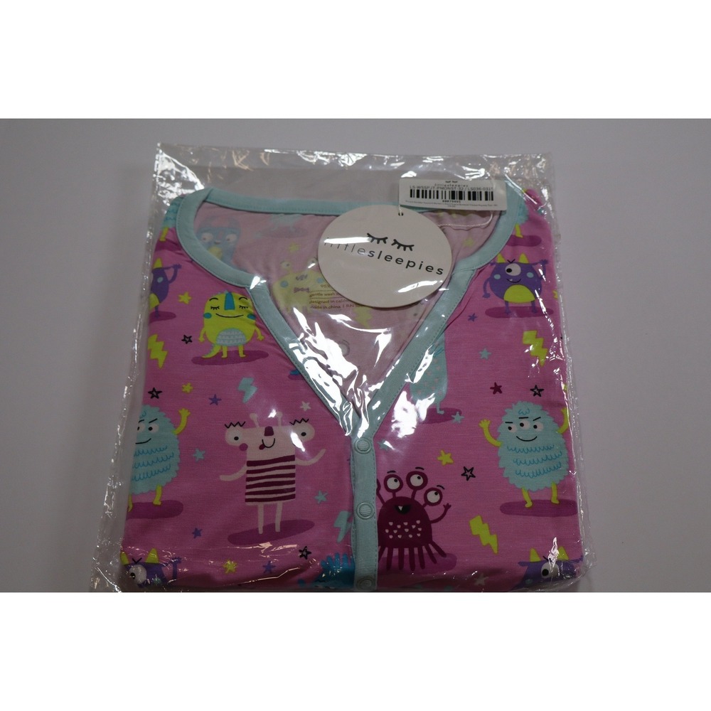 Little Sleepies Pink Monster Mayhem Bamboo Pajama Top 3XL